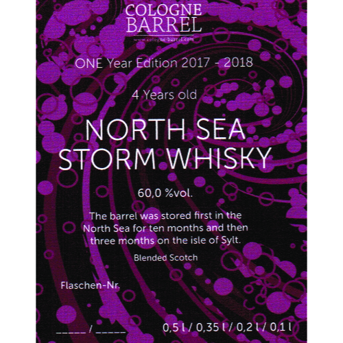 North Sea Storm Whisky  One Year Edition